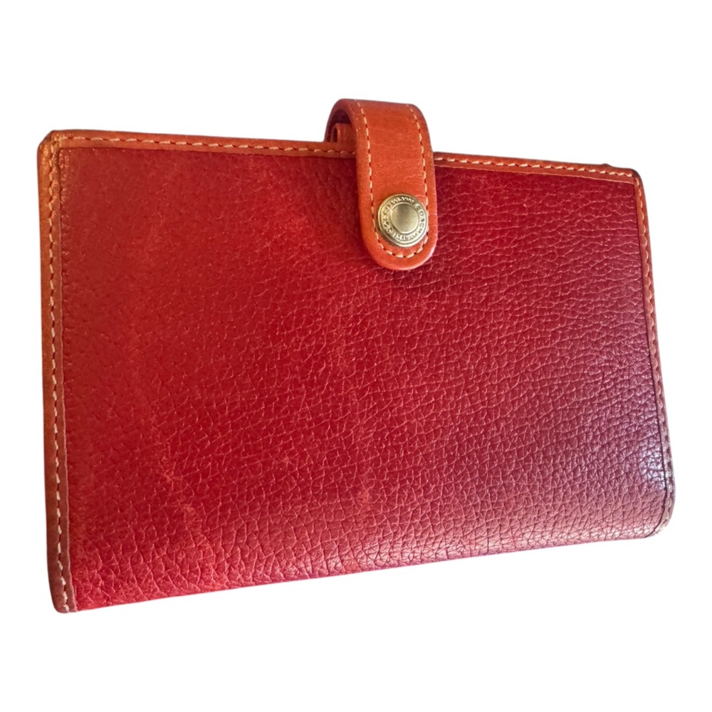 Coach Red Leather Wallet with Snap Closure - Picture 8 of 11